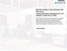 Tablet Screenshot of metromobilerecording.com